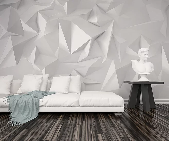 Stone Prisms Mural Wallpaper