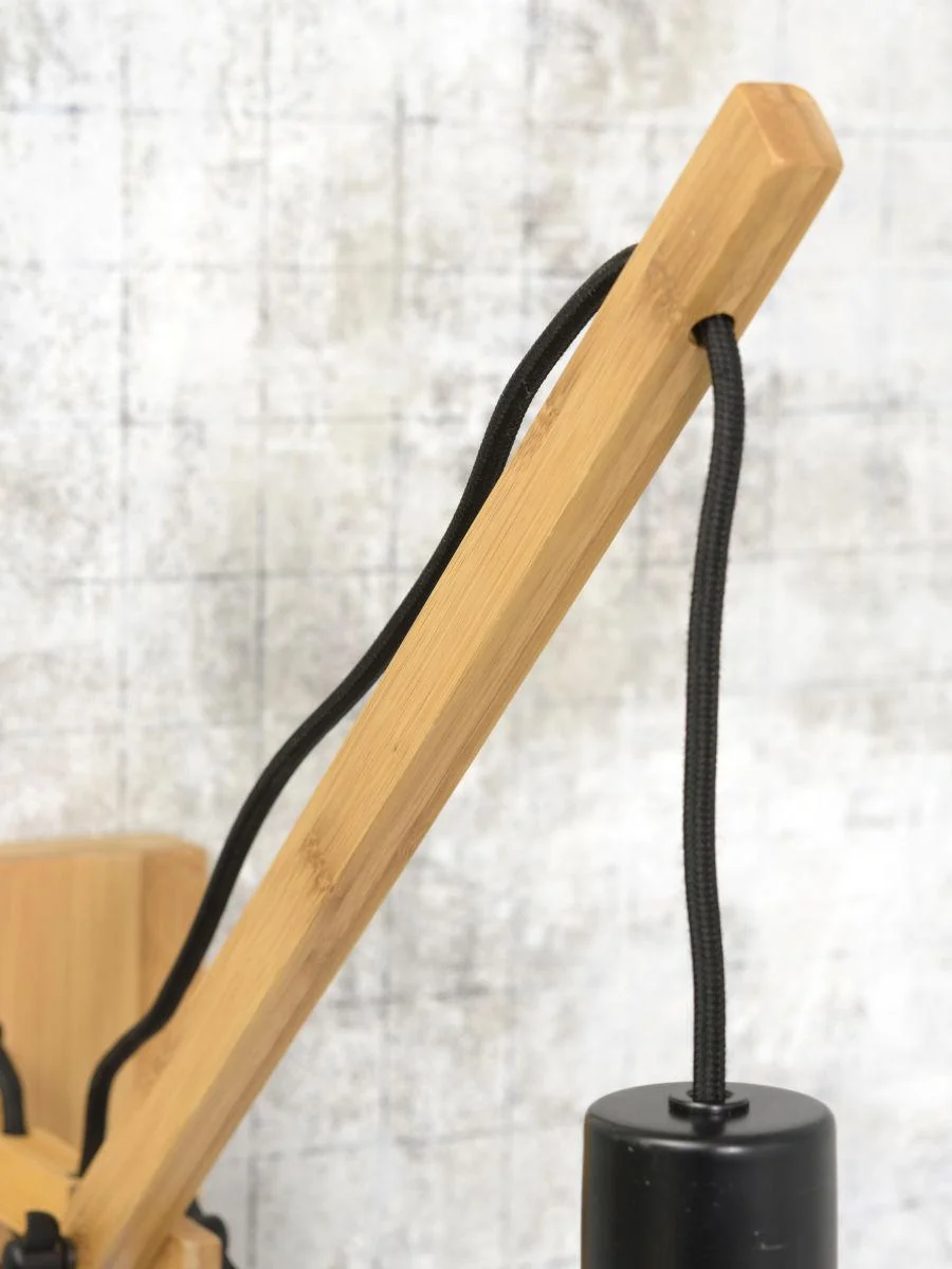 Andes Bamboo Linen Wall Arm Light - Image 4