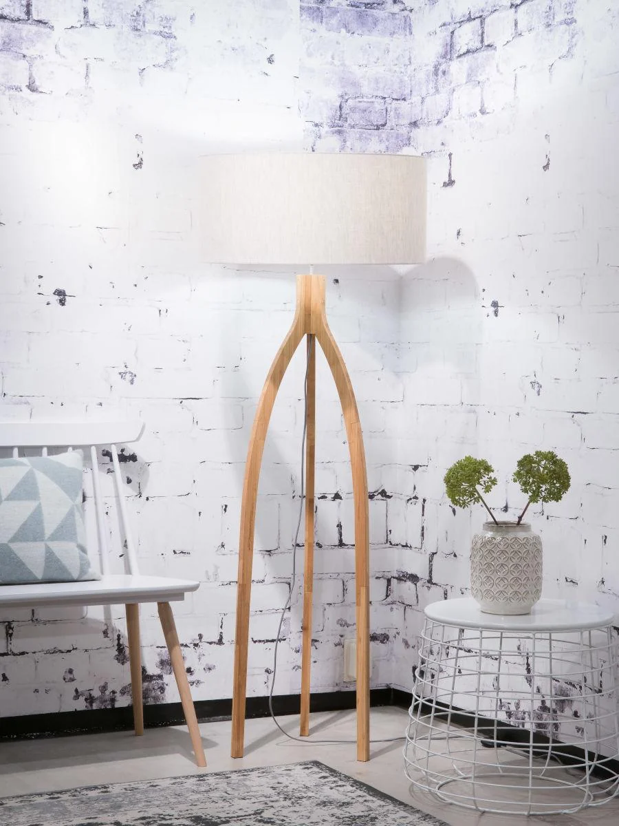 Annapurna Bamboo Linen Floor Light - Image 30