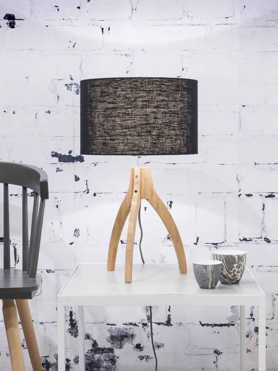 Annapurna Bamboo Linen Table Lamp - Image 10