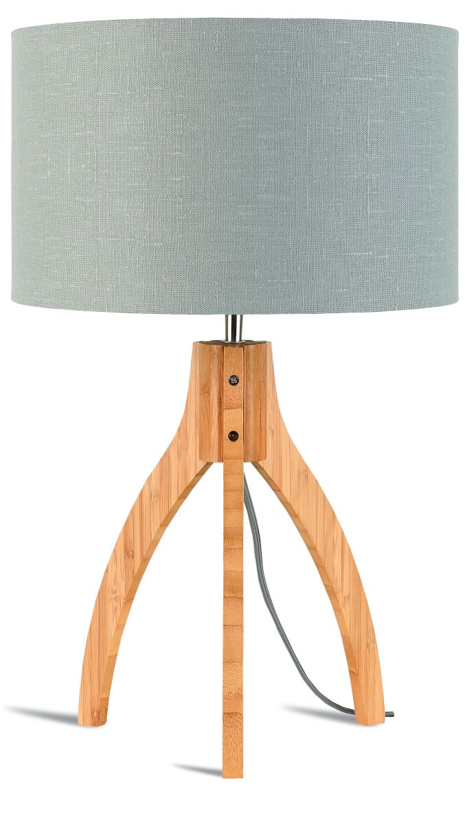 Annapurna Bamboo Linen Table Lamp - Image 18