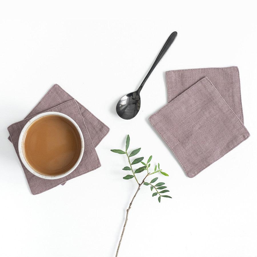 Ashes of Roses Linen Coasters - Image 2