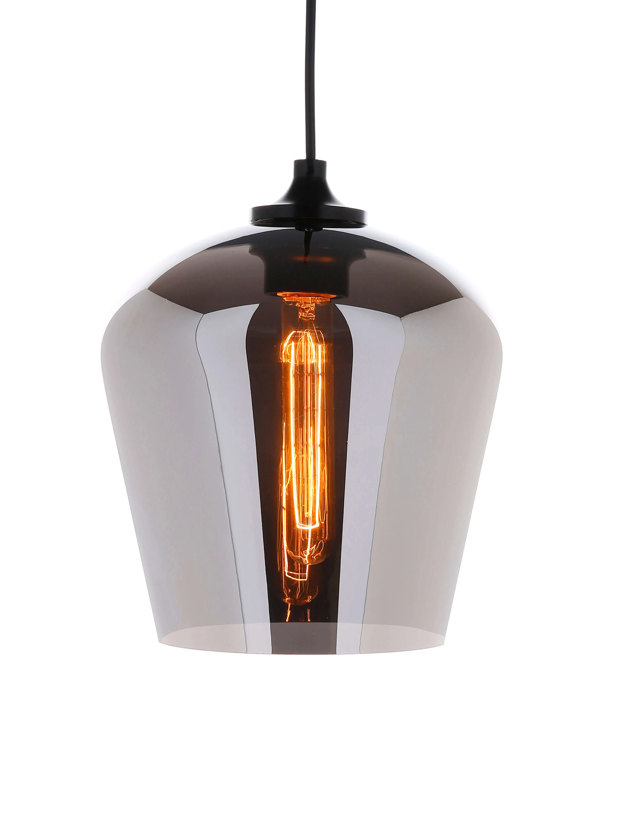Bell Mouth-blown Glass Pendant Light - Image 6