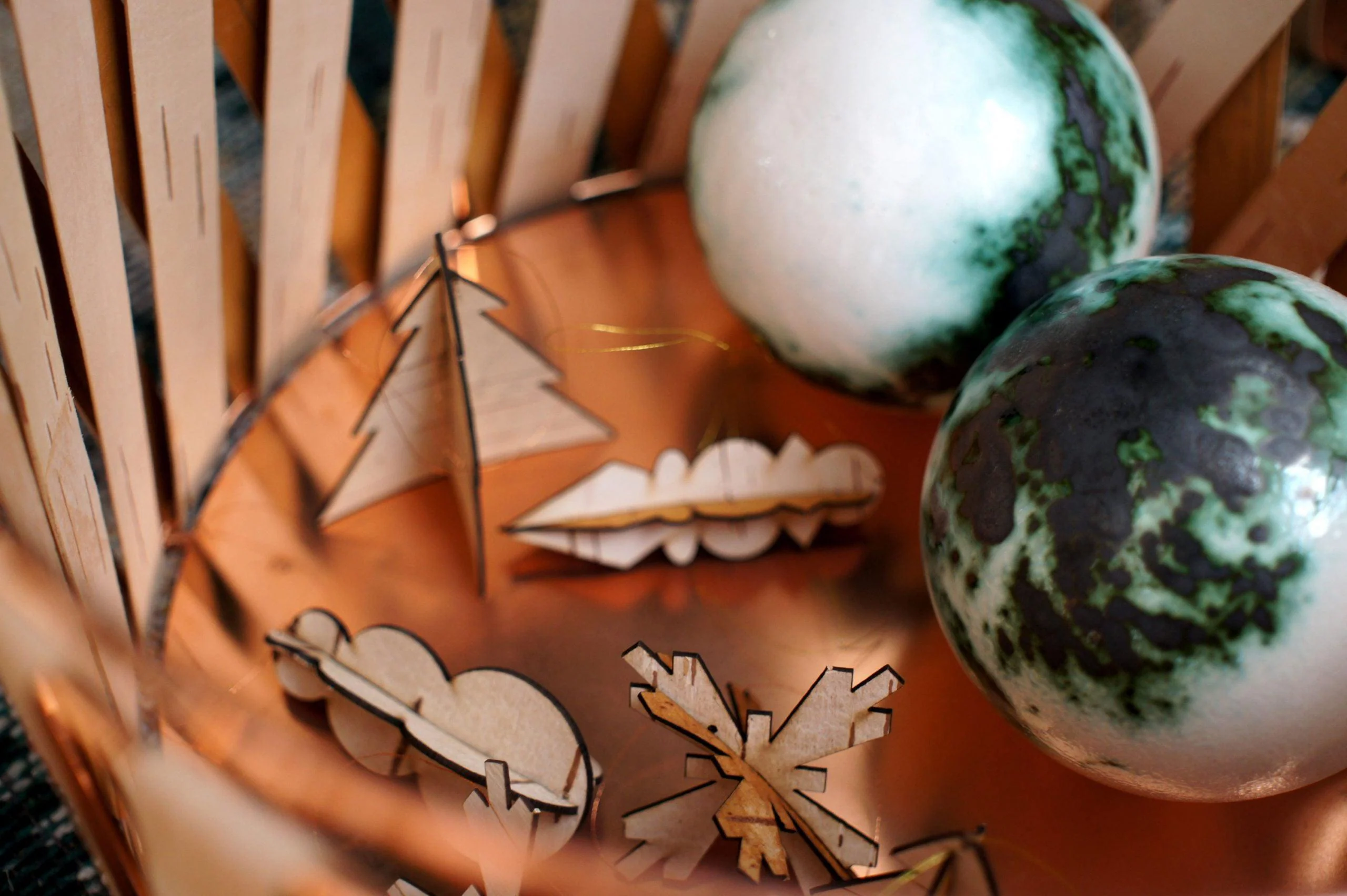Birch Bark Christmas Decoration (Set of 12) - Image 8