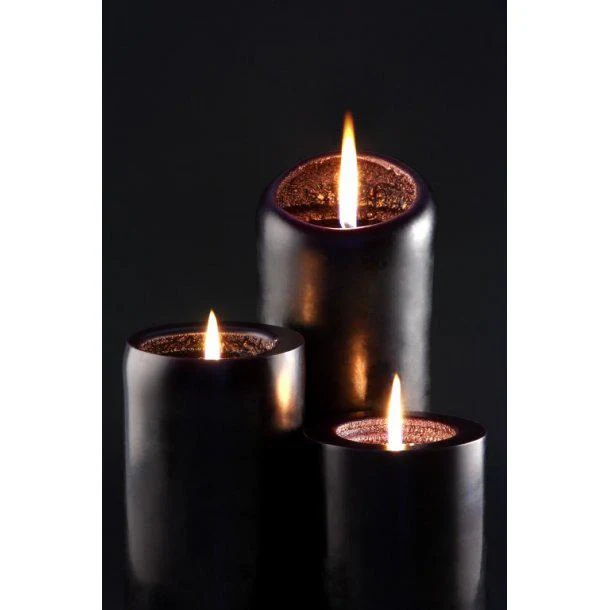 Black Cathedral Pillar Candles (Set of 6) - Image 2