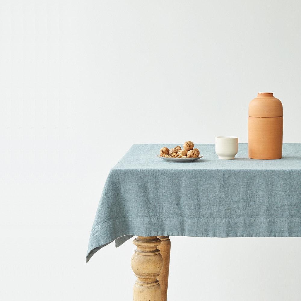 Blue Fog Linen Tablecloth - Image 2