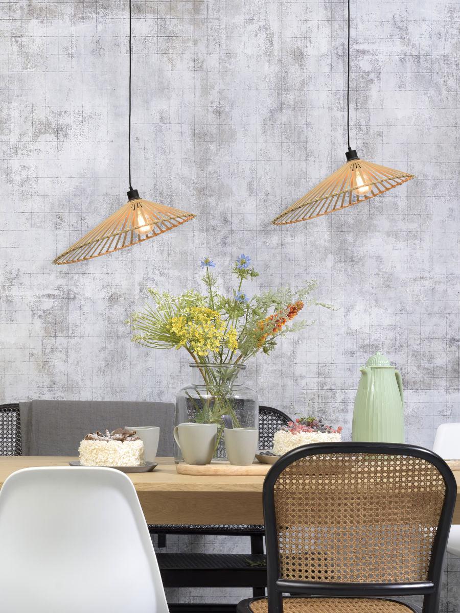 Bromo Pyramidal Bamboo Pendant Light - Image 2