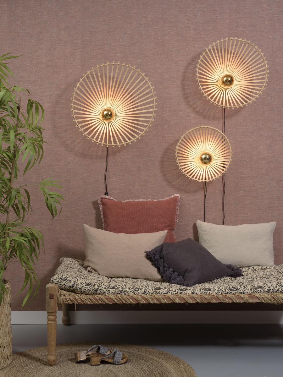 Bromo Pyramidal Bamboo Wall Light - Image 3