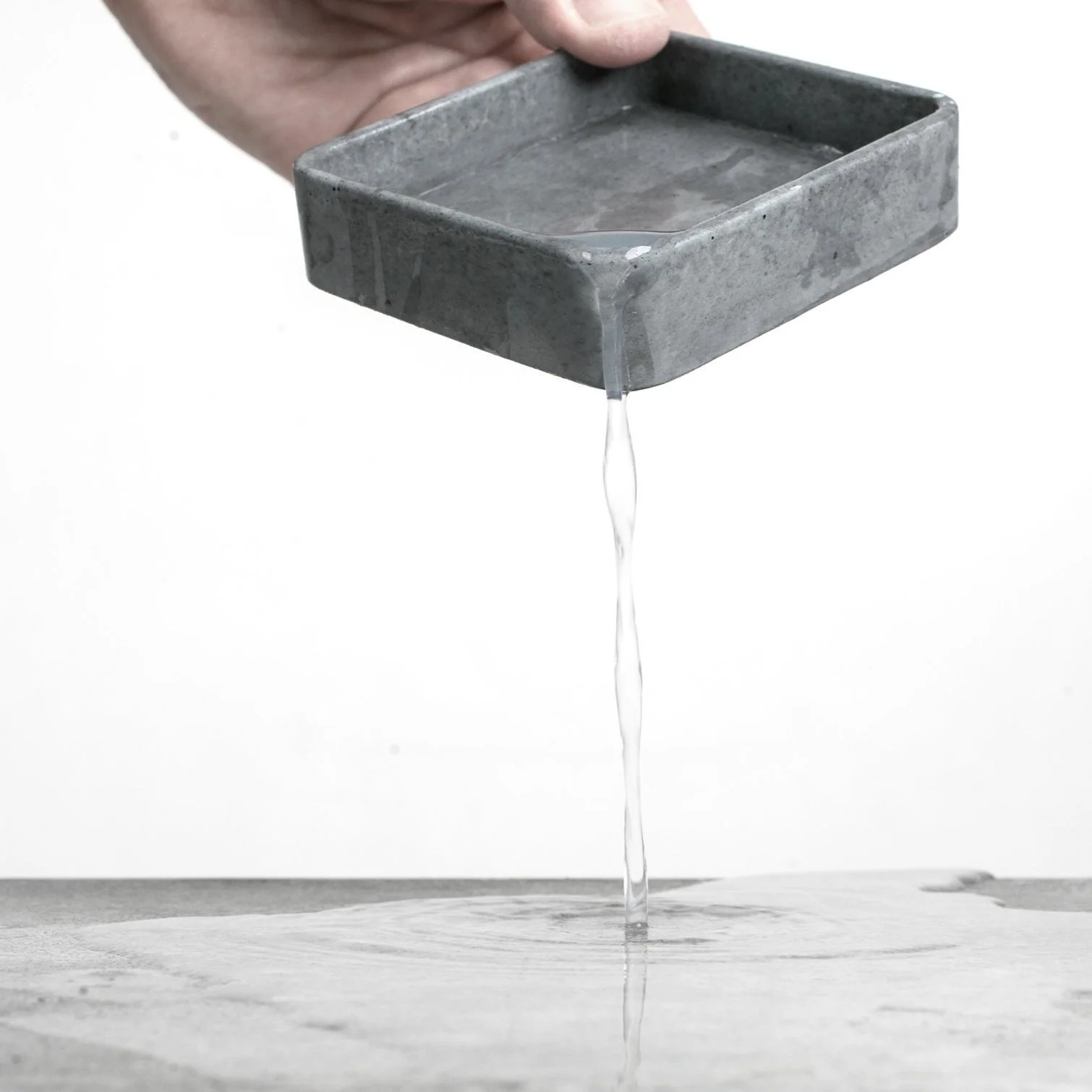 Light Grey Concrete Soap Stand w/ Vegan Soap - Image 5