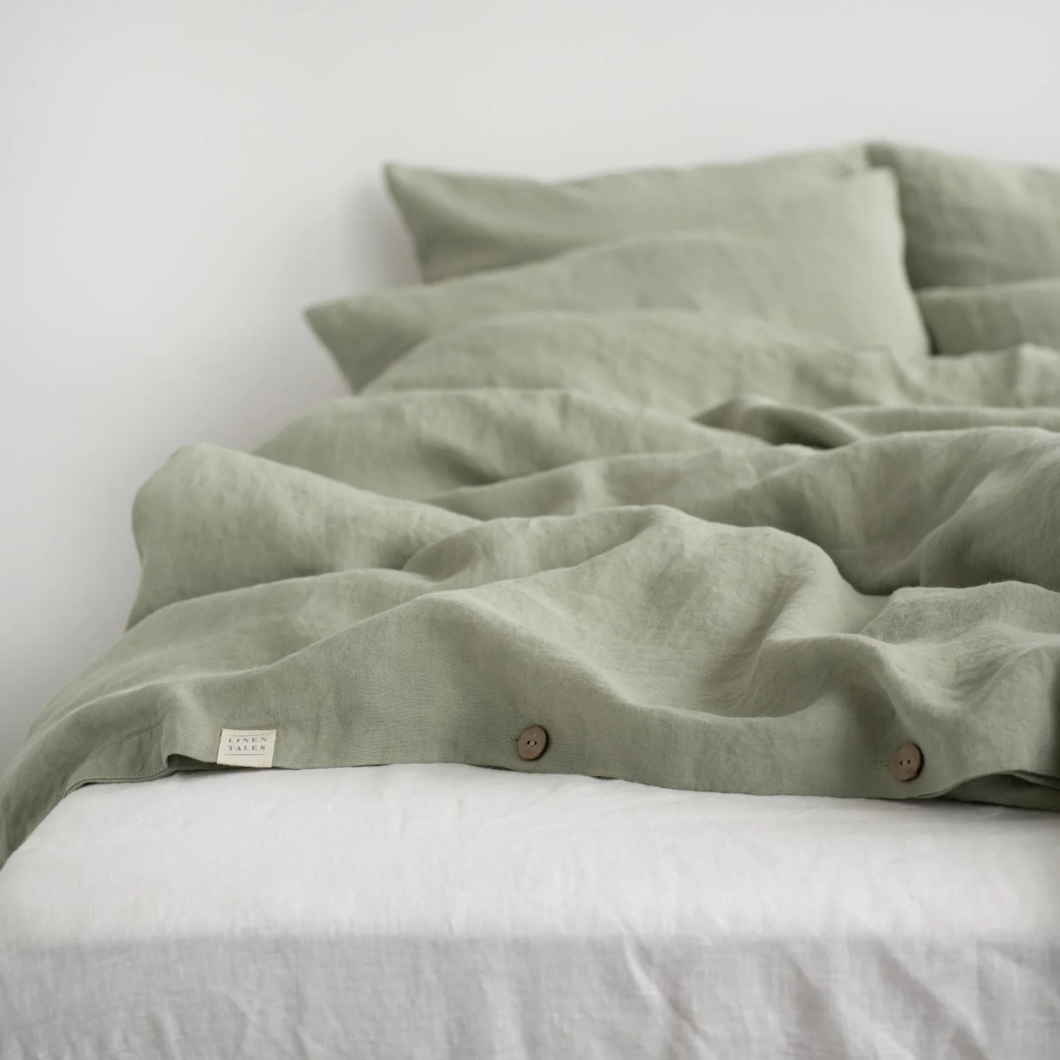 Sage Linen Duvet Cover Set - Image 3