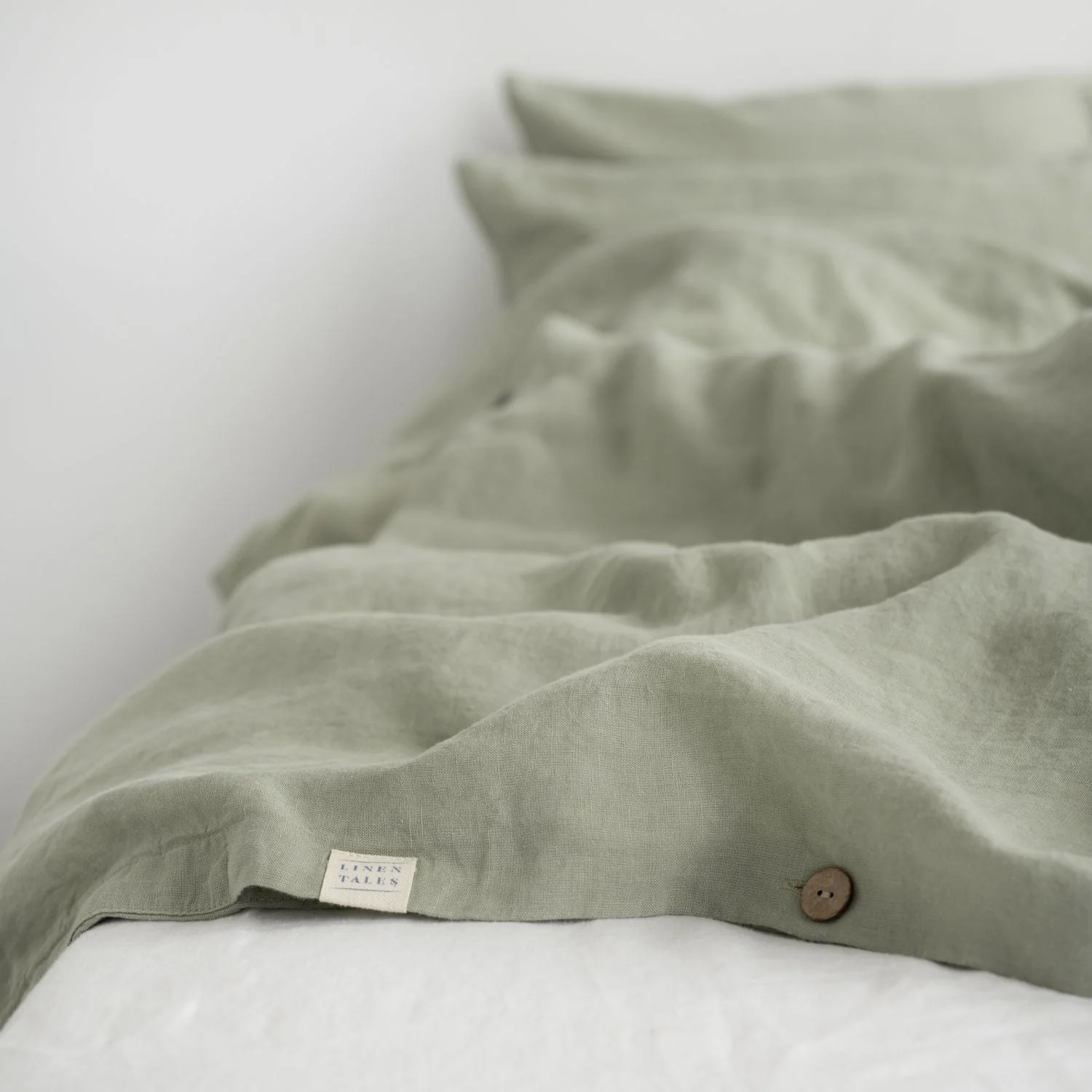 Sage Linen Duvet Cover Set - Image 9