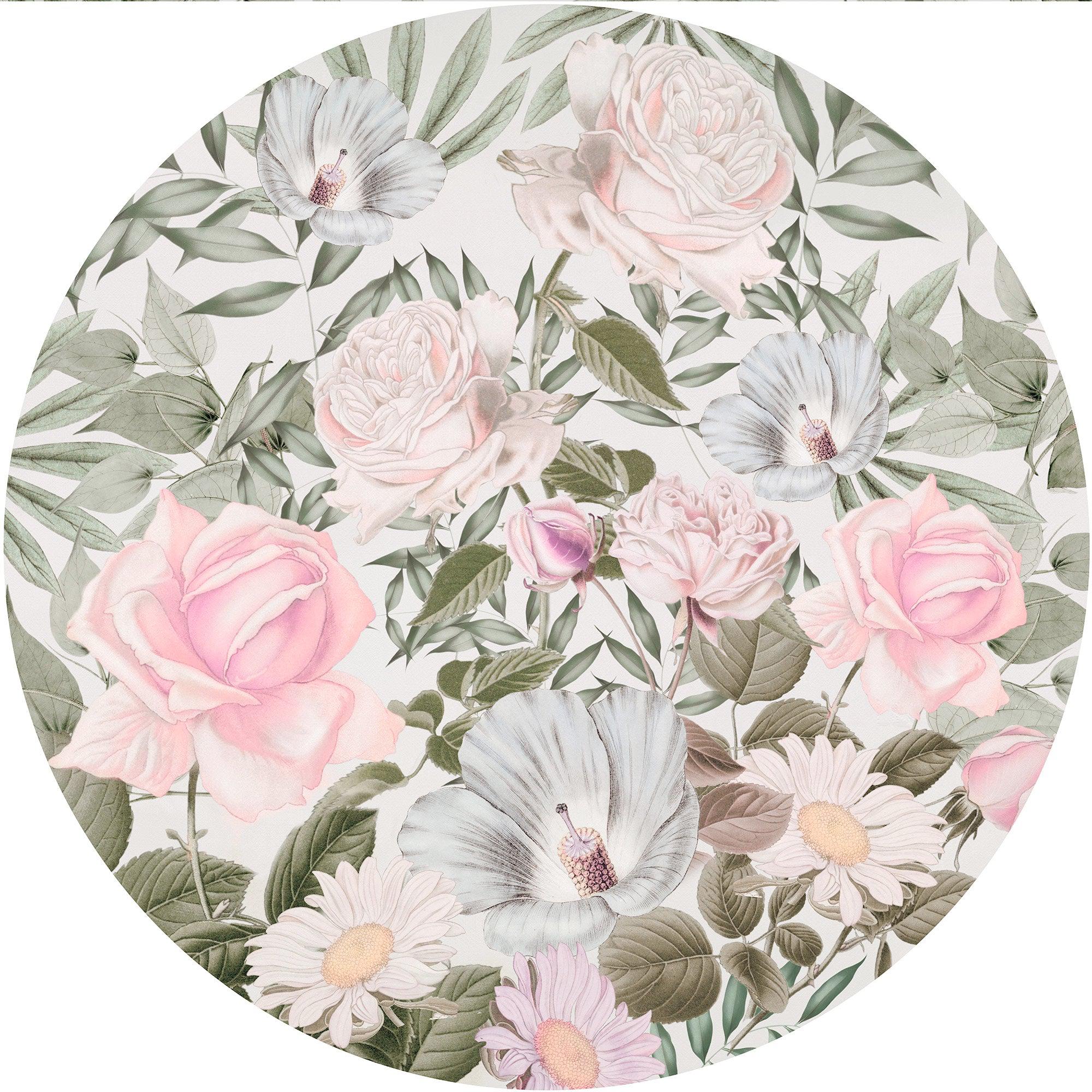 Daphne Floral Circle Wallpaper (Self-Adhesive) - Image 2