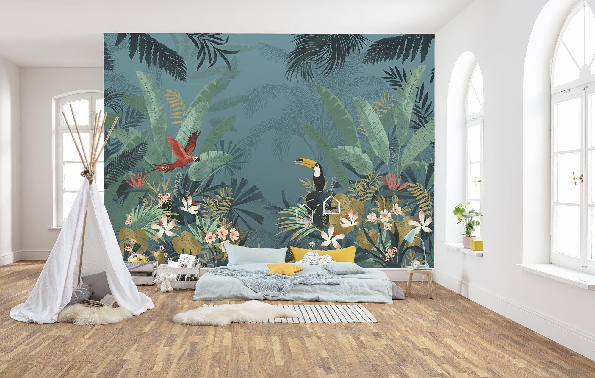 Enchanted Jungle Mural Wallpaper
