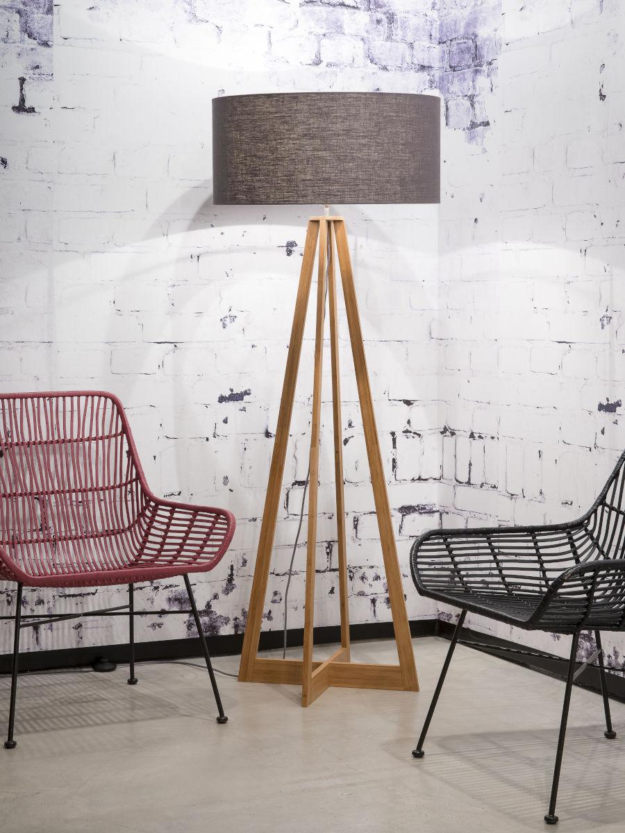 Everest Bamboo Linen Floor Light - Image 22