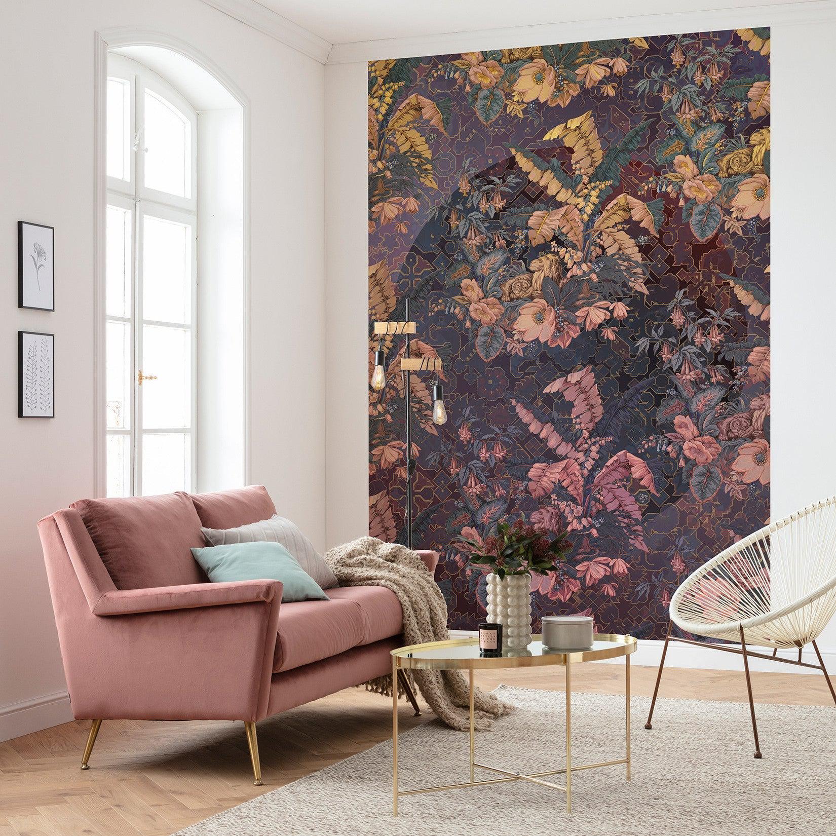 Orient Violet Mural Wallpaper - Image 3