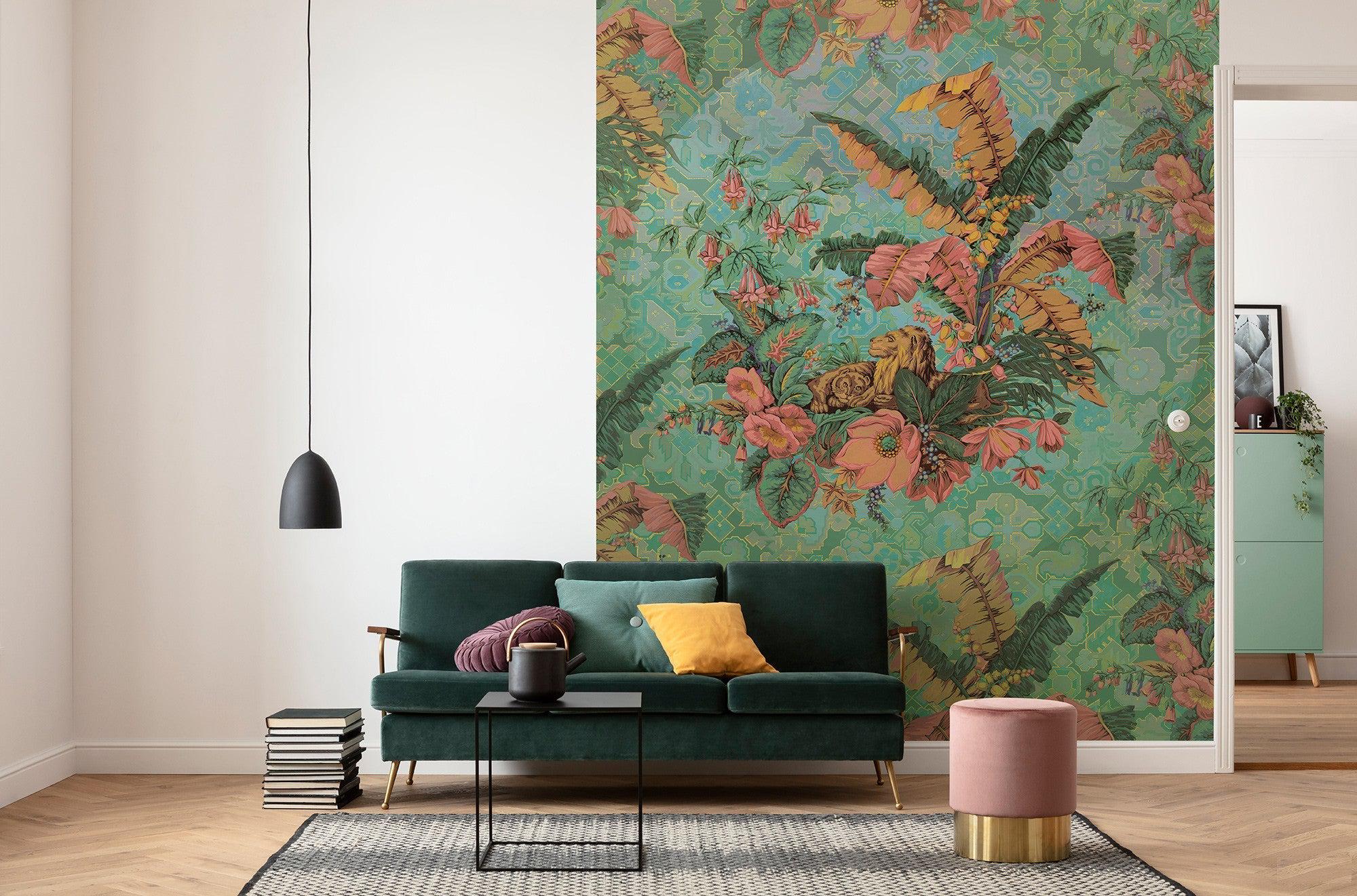 Orient Rosé Mural Wallpaper - Image 3
