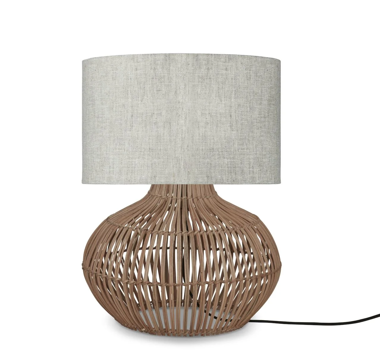 Kalahari Rattan Linen Table Lamp - Image 15