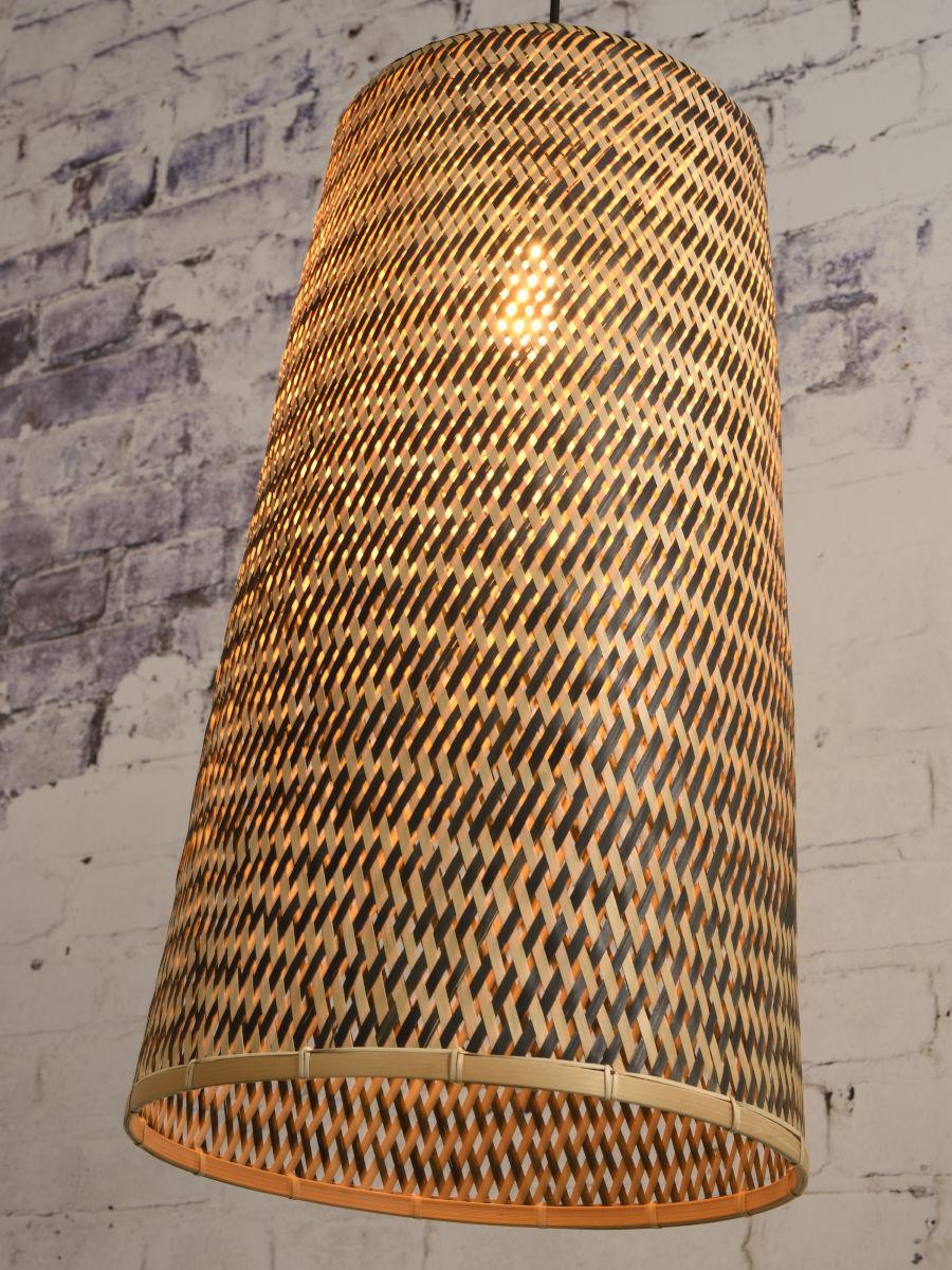 Kalimantan Pyramid Bamboo Pendant Light - Image 18