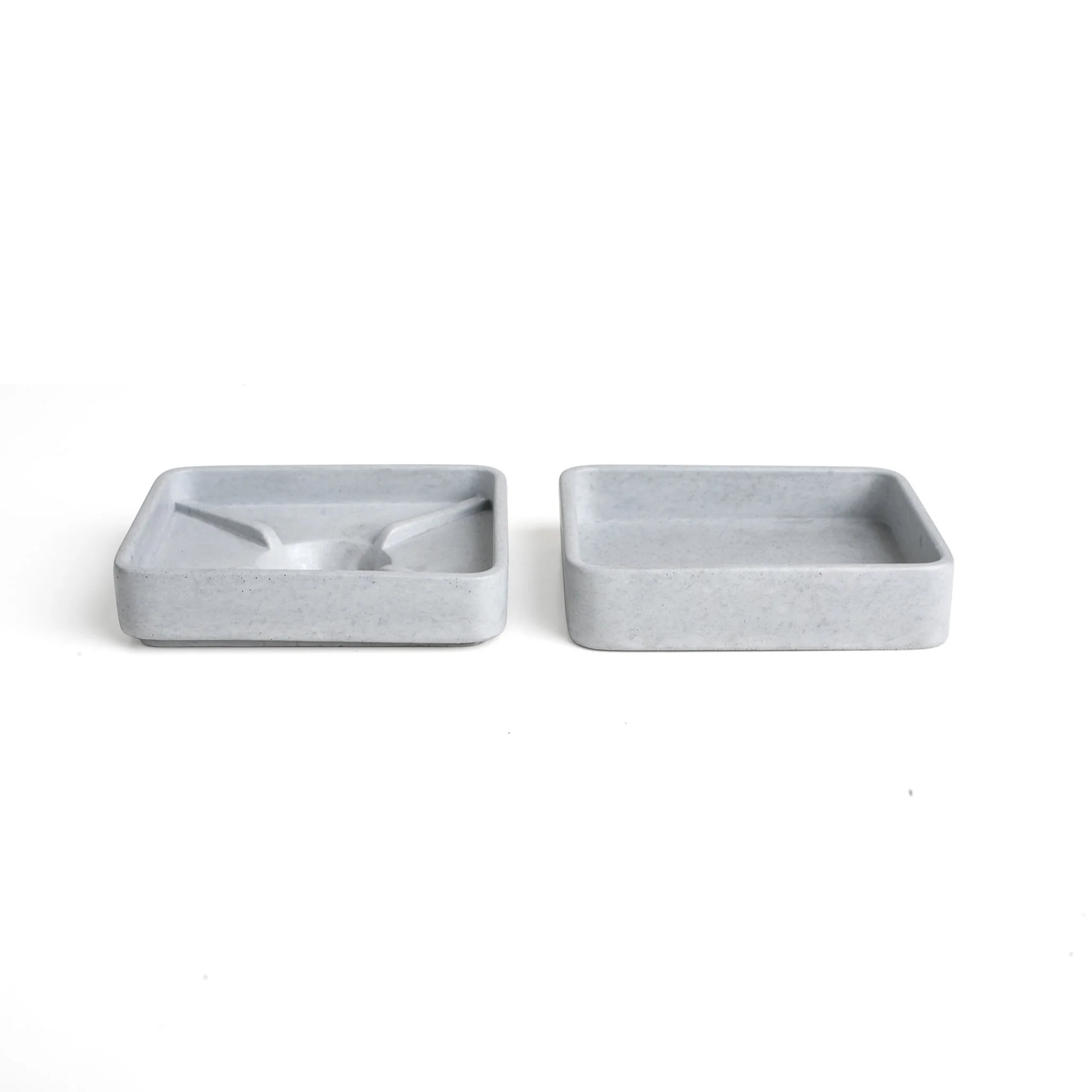 Light Grey Concrete Soap Stand w/ Vegan Soap - Image 4