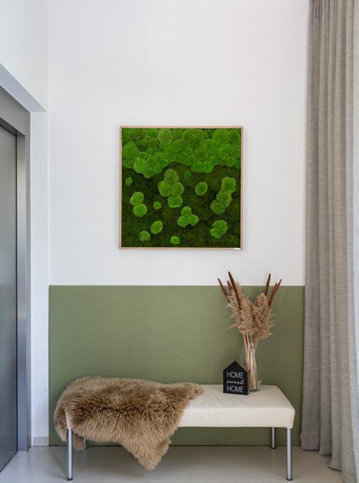 Merging Square Moss Wall Art (80cm) - Image 9
