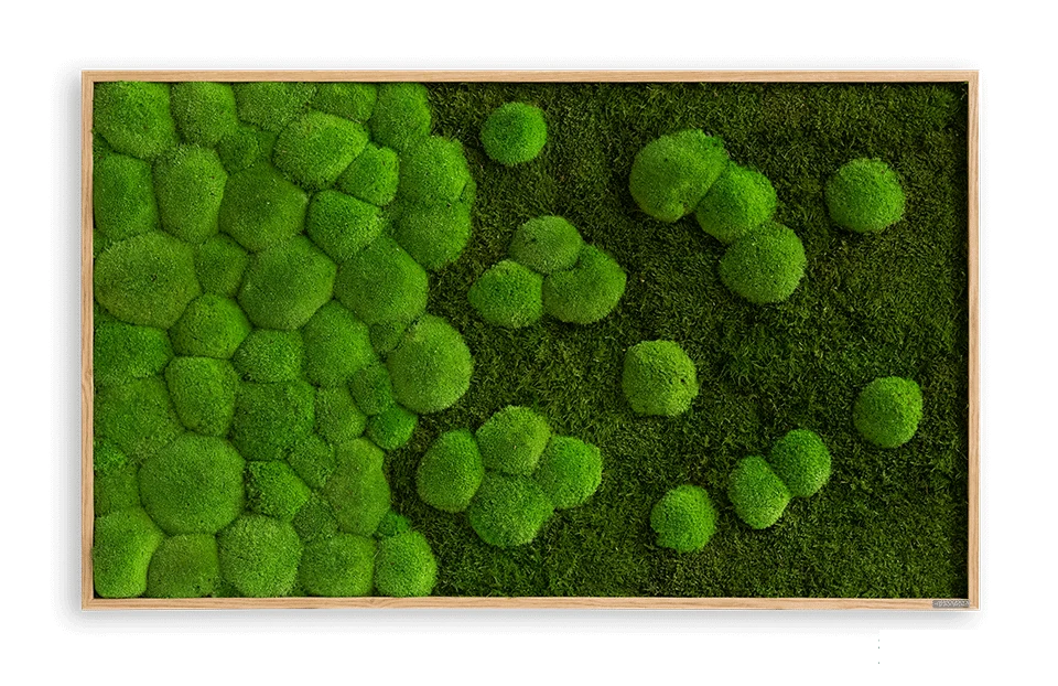 Merging Moss Green Wall Art (100x60cm) - Image 11