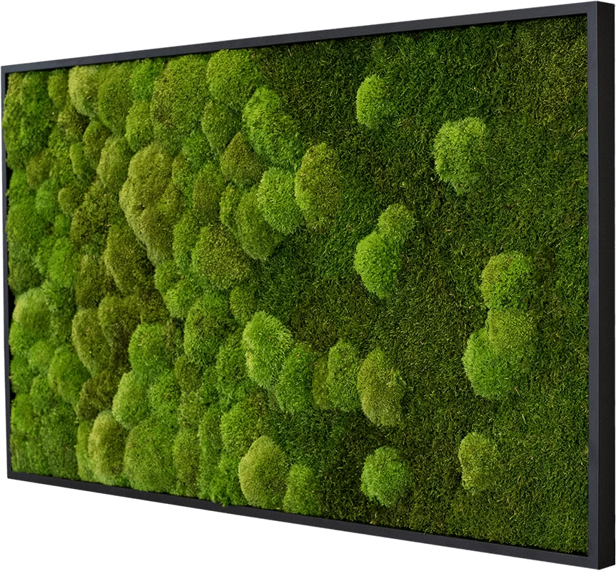 Merging Moss Green Wall Art (100x60cm) - Image 3