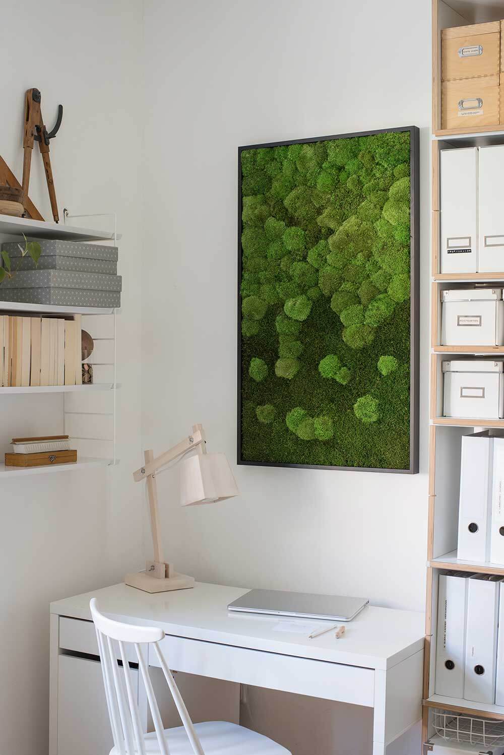 Merging Moss Green Wall Art (100x60cm) - Image 5