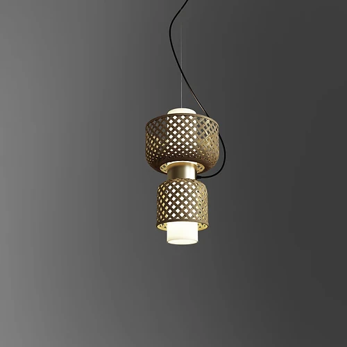 Metamorphosis Vertical Bamboo Pendant Light - Image 10