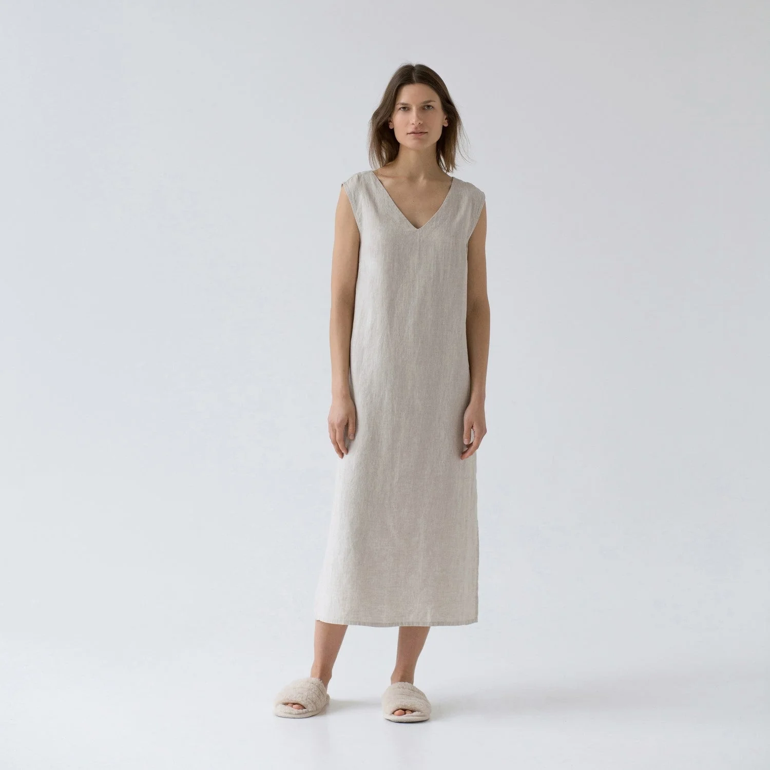 Nasturtium Melange Linen Dress - Image 2