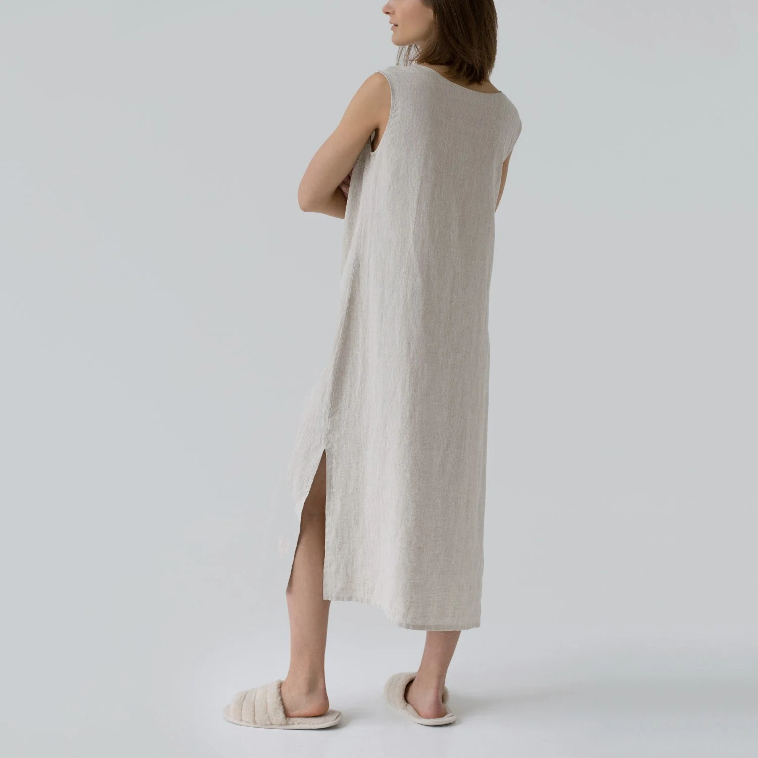 Nasturtium Melange Linen Dress - Image 4