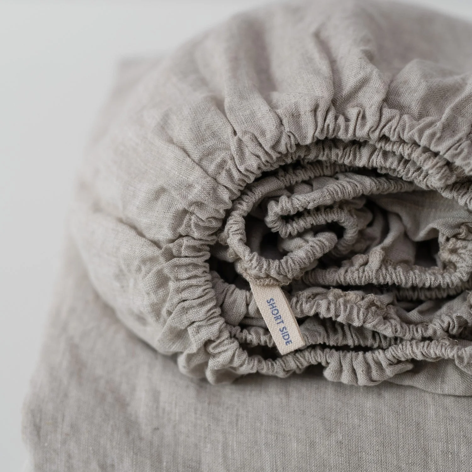 Natural Linen Fitted Sheet - Image 3