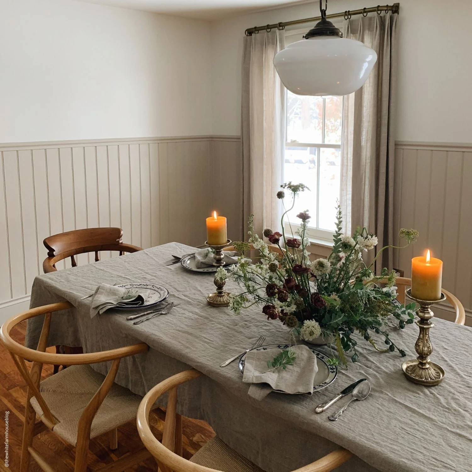 Natural Linen Tablecloth - Image 3