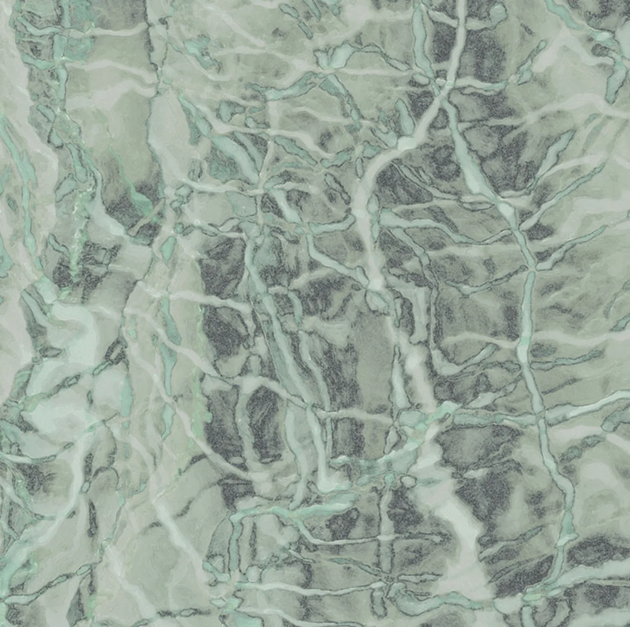 Neo Mint Marble Circle Wallpaper (Self-Adhesive) - Image 8