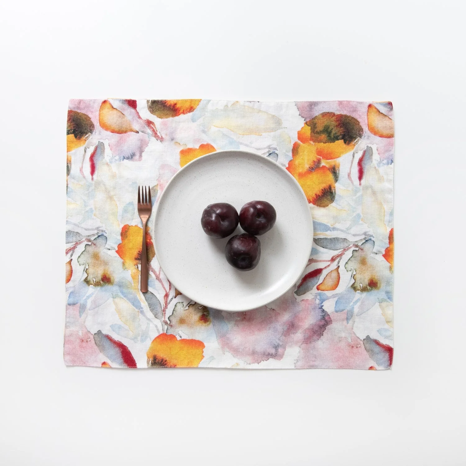 Orange Flow Linen Placemat - Image 2