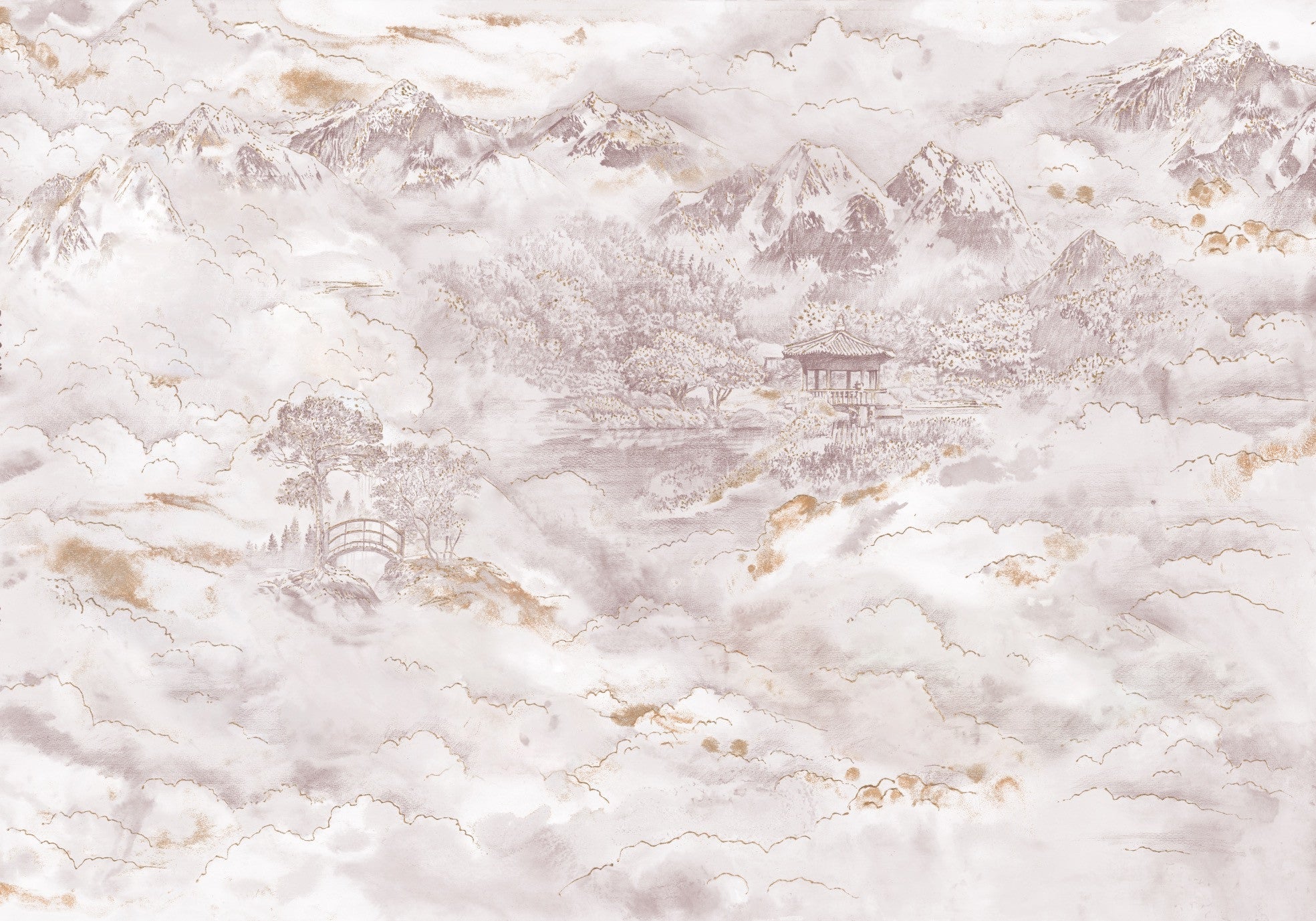 Oriental Sanctuary Mural Wallpaper - Image 2