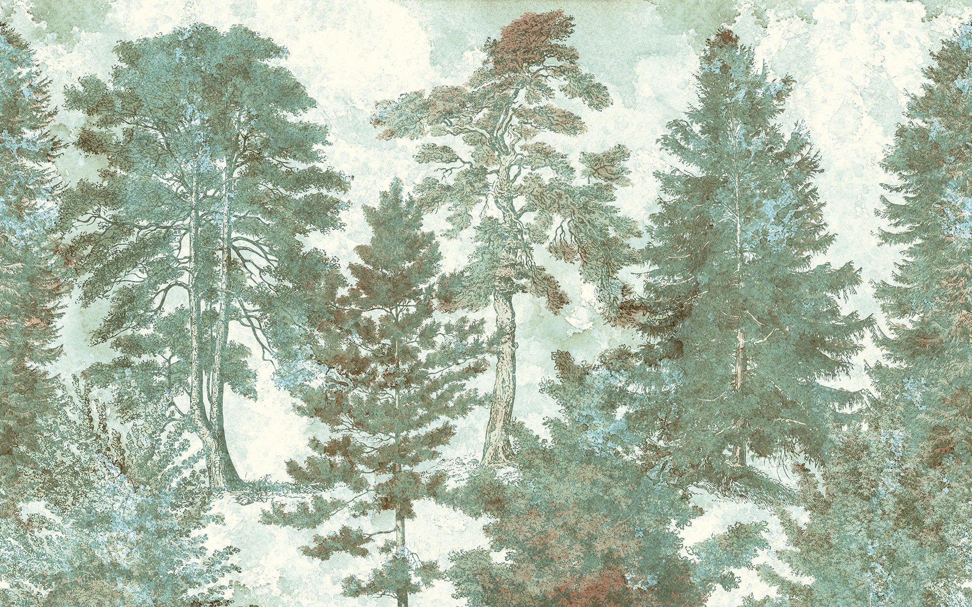 Pale Panoramic Mural Wallpaper - Image 2