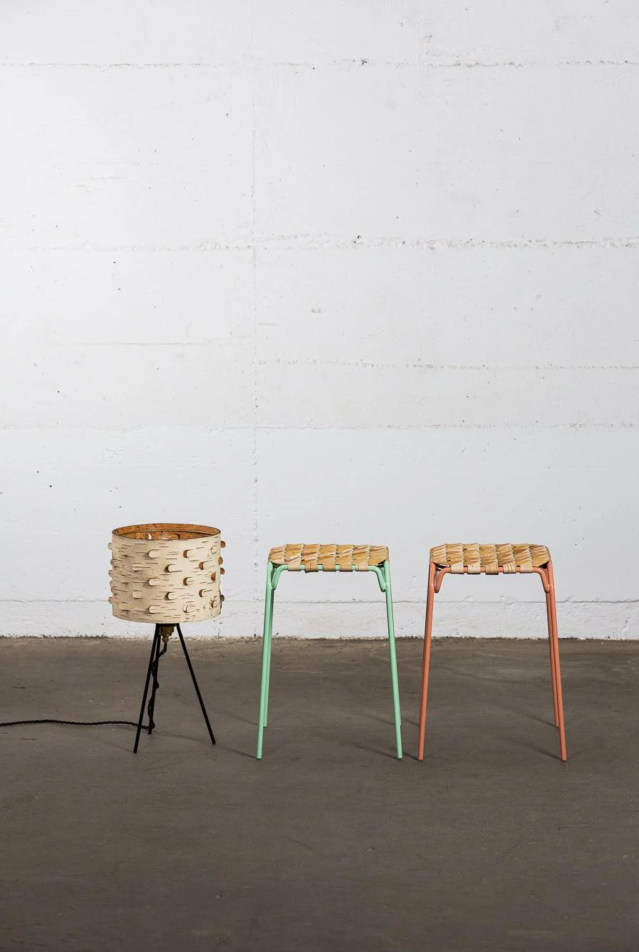 Taburet Birch Bark Stool - Image 56