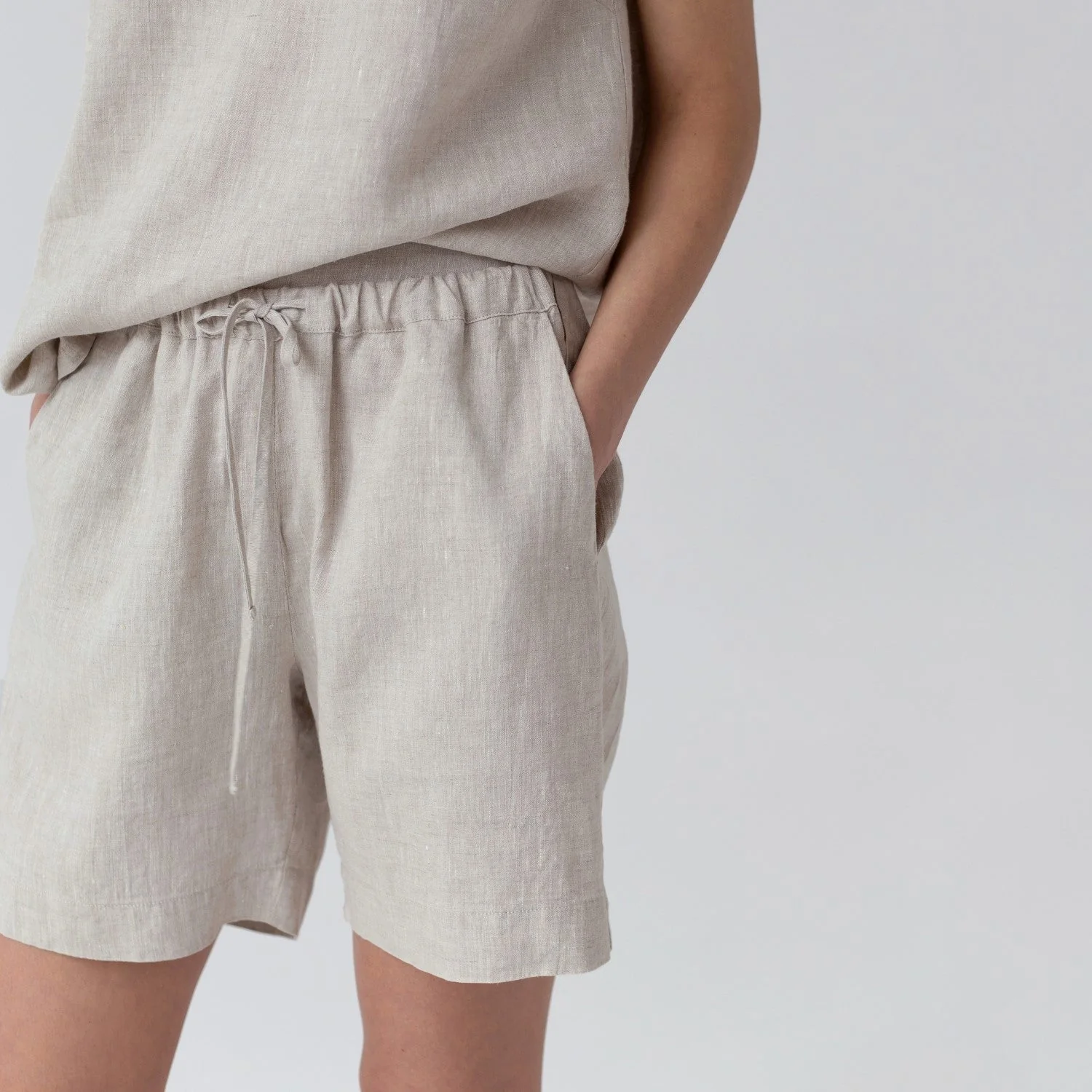 Verbena Melange Linen Pyjama Set - Image 5