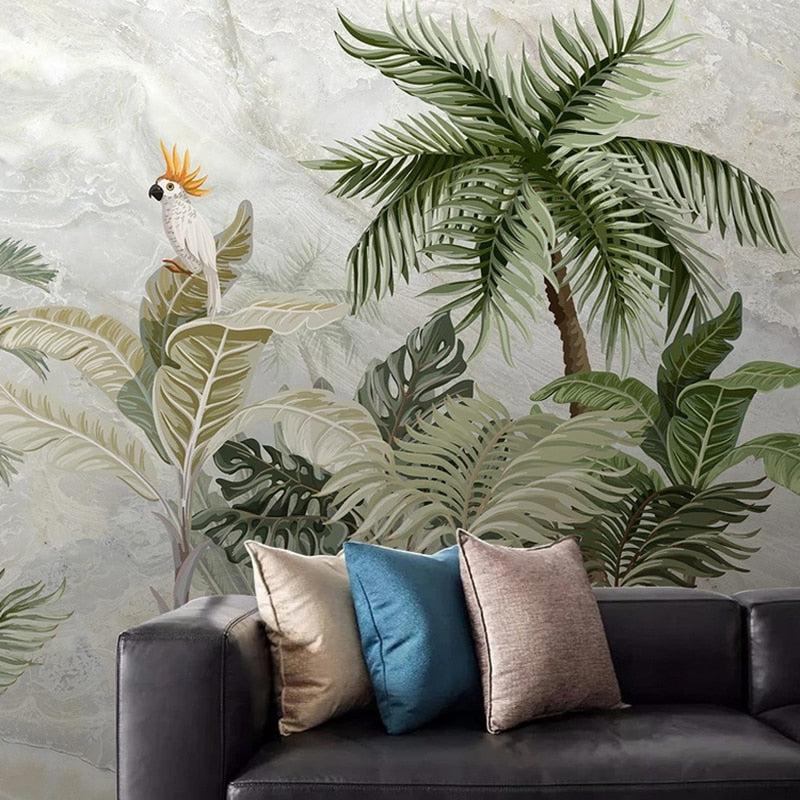 White Guacha Mural Wallpaper - Image 2
