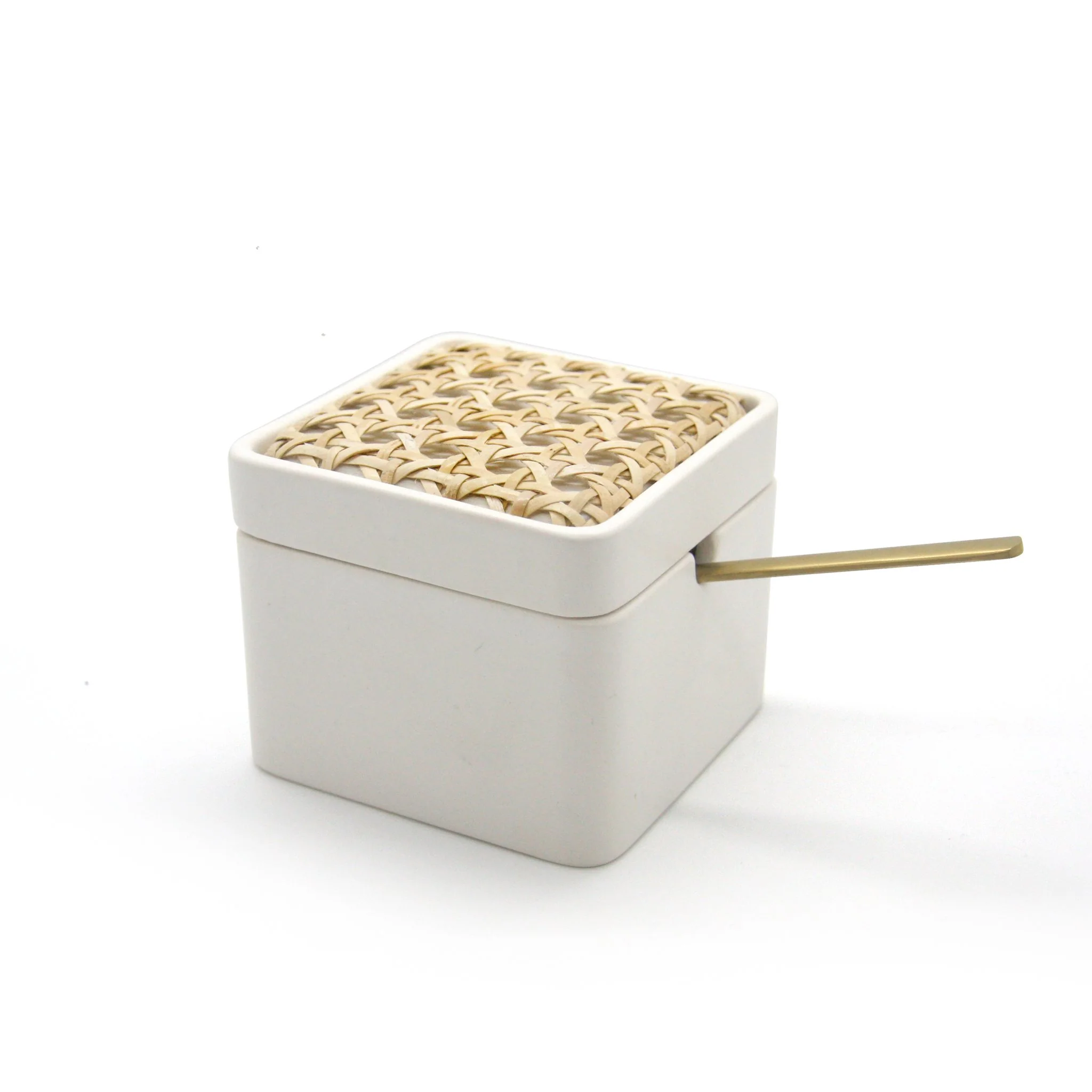 White Viennese Braid Concrete Box - Image 4